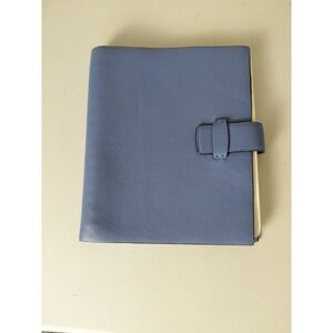 ANN TAYLOR Lavender Purple Leather Notebook Blank New Tags